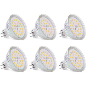 WOIYIC MR16 LED Spot Bulbs, GU5.3 Base, Warm White 2700K, 3.8W, Equivalent to 40W Halogen, GU5.3 12V Non-Dimmable 430 Lumen MR16 LED Lamp, Pack of 6 [Energy WOIYIC MR16 LED Spot Bulbs, GU5.3 Base, Warm White 2700K, 3.8W, Equivalent to 40W Halogen, GU5.3 12V Non-Dimmable 430 Lumen MR16 LED Lamp, Pack of 6 [Energy