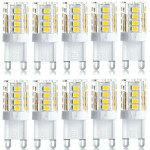 WOIYIC Pack of 10 LED spotlight, LED decorative light, G9 LED bulb, 5W warm white cool white, energy saving LED bulbs, replacement halogen bulb, AC 230V WOIYIC Pack of 10 LED spotlight, LED decorative light, G9 LED bulb, 5W warm white cool white, energy saving LED bulbs, replacement halogen bulb, AC 230V