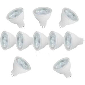 WOIYIC Pack of 10 MR16 LED 6W 600 Lumens MR16 60W Halogen Equivalent Replacement Cool White 6000K, Beam Angle 120°AC 220-240V NOT Dimmable GU5.3 Spot Bulb WOIYIC Pack of 10 MR16 LED 6W 600 Lumens MR16 60W Halogen Equivalent Replacement Cool White 6000K, Beam Angle 120°AC 220-240V NOT Dimmable GU5.3 Spot Bulb
