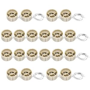 TEHTUY Pack of 20 GU10 Ceramic Sockets with 12cm Silicone Cable, Base for GU10 LED and Halogen Bulbs, 0-250V, 200W Max TEHTUY Pack of 20 GU10 Ceramic Sockets with 12cm Silicone Cable, Base for GU10 LED and Halogen Bulbs, 0-250V, 200W Max
