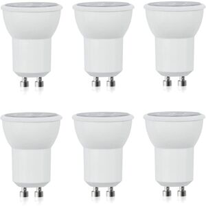 WOIYIC Pack of 6 MR11 GU10 LED Bulbs - 3W - 300lm - Warm White - 3000K - D35mm - AC 85-265V - Equivalent to 30W Halogen Bulb - 30° - Indoor & Outdoor WOIYIC Pack of 6 MR11 GU10 LED Bulbs - 3W - 300lm - Warm White - 3000K - D35mm - AC 85-265V - Equivalent to 30W Halogen Bulb - 30° - Indoor & Outdoor