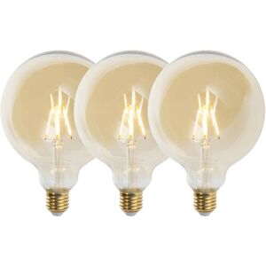 LUEDD Gold 3 Pack Dimmable LED Bulbs G125 2200K LUEDD Gold 3 Pack Dimmable LED Bulbs G125 2200K