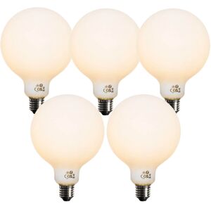 Luedd - Set of 5 E27 Dimmable led Bulb Opal G125 5W 450lm 2200K Luedd - Set of 5 E27 Dimmable led Bulb Opal G125 5W 450lm 2200K