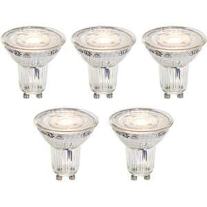Luedd - Set of 5 GU10 50mm Dimmable in Kelvin led Bulbs Clear 4.9W 400 lm 2200-3000K Luedd - Set of 5 GU10 50mm Dimmable in Kelvin led Bulbs Clear 4.9W 400 lm 2200-3000K