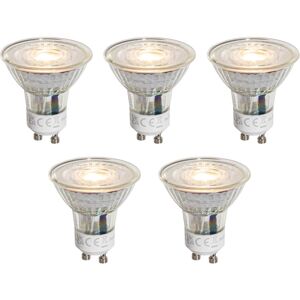 Luedd - Set of 5 GU10 50mm Dimmable led Bulbs Clear 4.5W 365 lm 2700K Luedd - Set of 5 GU10 50mm Dimmable led Bulbs Clear 4.5W 365 lm 2700K