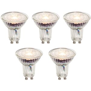 Luedd - Set of 5 GU10 50mm Dimmable led Bulbs Clear 4.9W 430 lm 2700K Luedd - Set of 5 GU10 50mm Dimmable led Bulbs Clear 4.9W 430 lm 2700K