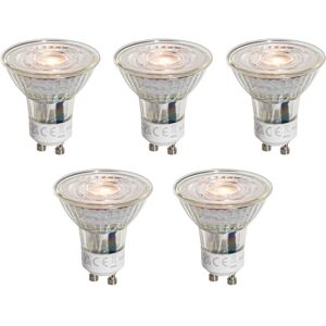 LUEDD Set of 5 GU10 50mm LED Bulbs Clear 4.5W 360 lm 2700K LUEDD Set of 5 GU10 50mm LED Bulbs Clear 4.5W 360 lm 2700K