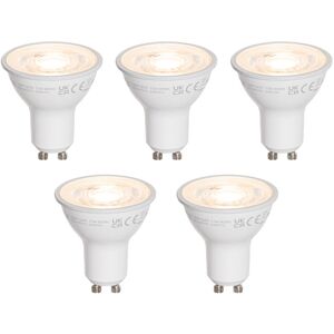 LUEDD Set of 5 GU10 50mm led Bulbs Clear 7.5W 800 lm 3000K LUEDD Set of 5 GU10 50mm led Bulbs Clear 7.5W 800 lm 3000K