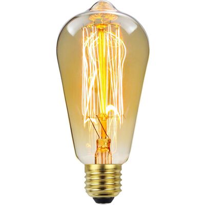 Linghhang - 4 Pack Vintage E27 Edison Dimmable ST64 40W 2700K Warm Incandescent Bulbs, Classic Antique for Squirrel Cage Table Lamps, Home Office, Linghhang - 4 Pack Vintage E27 Edison Dimmable ST64 40W 2700K Warm Incandescent Bulbs, Classic Antique for Squirrel Cage Table Lamps, Home Office,