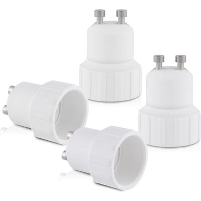 CCYKXA 10x socket adapter - GU10 to E14 socket converter - Bayonet base lamp holder adapter for halogen LED bulbs CCYKXA 10x socket adapter - GU10 to E14 socket converter - Bayonet base lamp holder adapter for halogen LED bulbs
