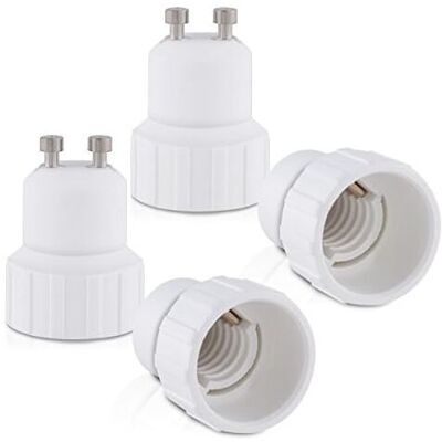 CSPARKV 4x2.8cm 4pc Socket Adapter - GU10 to E14 Socket Converter - Bayonet Base Lamp Holder Adapter for LED Halogen Bulb CSPARKV 4x2.8cm 4pc Socket Adapter - GU10 to E14 Socket Converter - Bayonet Base Lamp Holder Adapter for LED Halogen Bulb