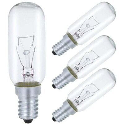 TORMATOR E14 40W Cooker Hood Bulb, T25 230V Incandescent Bulb Warm White 2700K Dimmable, Pack of 4 TORMATOR E14 40W Cooker Hood Bulb, T25 230V Incandescent Bulb Warm White 2700K Dimmable, Pack of 4