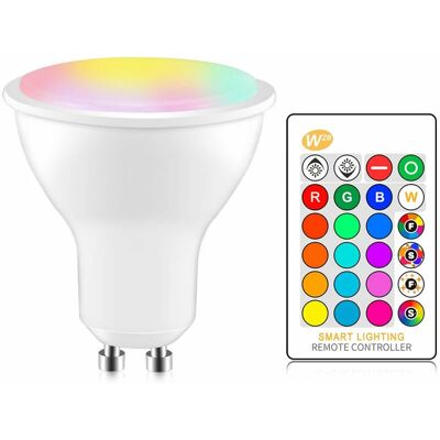 DEWDAT GU10 RGB LED Bulb 8W IR Remote Control AC 85-265V, Mood Night Light, 16 Colors Changing, Warm White DEWDAT GU10 RGB LED Bulb 8W IR Remote Control AC 85-265V, Mood Night Light, 16 Colors Changing, Warm White