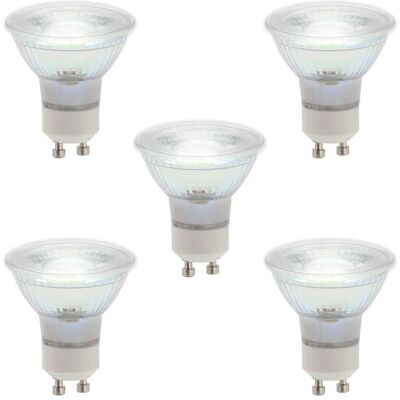 Litecraft - Light Bulb GU10 5 Watt led 4000K Natural White Lamp - 5 Pack Litecraft - Light Bulb GU10 5 Watt led 4000K Natural White Lamp - 5 Pack