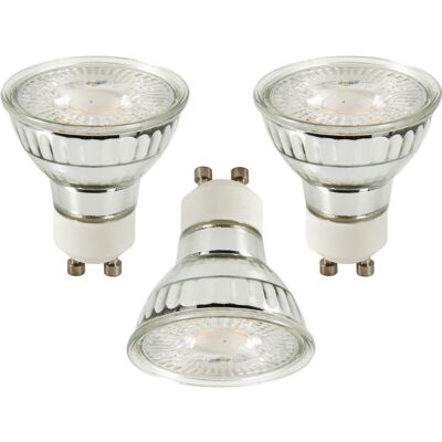 Litecraft - Light Bulb GU10 5 Watt led Dimmable 3000K Warm White Lamp - 3 Pack Litecraft - Light Bulb GU10 5 Watt led Dimmable 3000K Warm White Lamp - 3 Pack