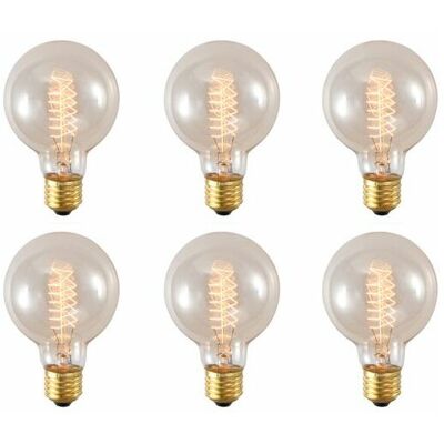 Dewdat - Pack 40W Edison Incandescent Bulbs Medium Base E27 Dimmable Bathroom Light Bulbs Dewdat - Pack 40W Edison Incandescent Bulbs Medium Base E27 Dimmable Bathroom Light Bulbs