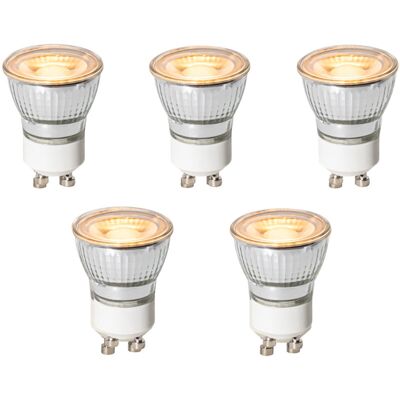 Luedd - Set of 5 GU10 3-Step Dimmable led Bulbs 35mm 4W 200 lm 2200K Luedd - Set of 5 GU10 3-Step Dimmable led Bulbs 35mm 4W 200 lm 2200K