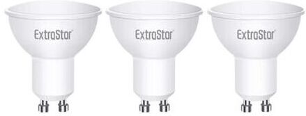 Extrastar - GU10 6W led Light bulb Warm White, 3000K (Pack of 10)
