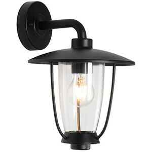 QAZQA Modern outdoor wall lamp black IP44 - Khana - Black