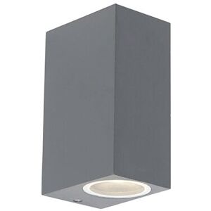 QAZQA Set of 4 modern wall lamps anthracite IP44 - Baleno ii - Dark Grey