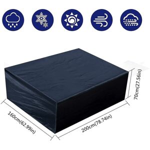 Woosien - Cover For Garden Furniture Waterproof, Dustproof, Uv-resistant, Rectangular Protective Cover For Gar