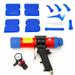 MUMU 310ml Compressed Air Hot Cartridge Pneumatic Dispenser Silicone Gun Caulking Gun Caulking Gun Kit for Glass Frames