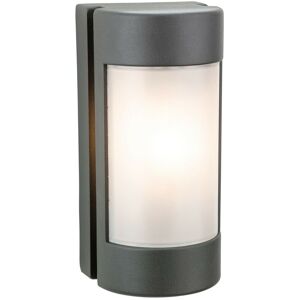 Firstlight Products - Firstlight Arena - 1 Light Outdoor Wall Light Graphite, Opal Polycarbonate Diffuser IP44, E27