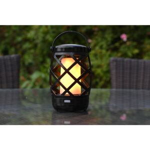 Auraglow - Battery Operated Flickering Flame Outdoor Garden Hanging Gazebo Light led Camping Lantern Table Lamp