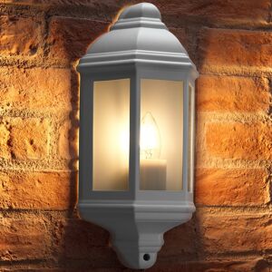 Auraglow - Outdoor Wall Lantern Retro Vintage Garden Light - Warm White led Filament Light Bulb Included