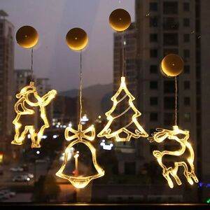 AOUGO Battery Operated led Christmas Decoration Lights, Christmas Window Decoration Lights, Christmas Tree Lights, Bedroom Fairy Lights, Window Christmas