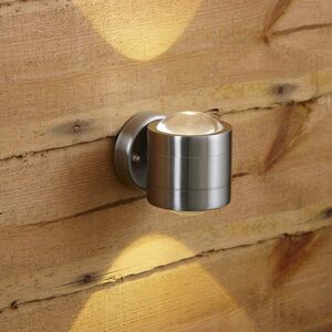 Biard - Up Down led Wall Light - Modern Stainless Steel IP44 Outdoor Garden Porch - Silver