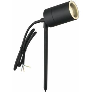 First Choice Lighting - Blaze - Black Outdoor Spike Light - Black and clear glass