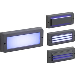 Knightsbridge - Blue led Surface Mount Brick light - Grey 230V IP65 5W