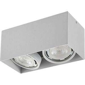 Lampenwelt - Ceiling Light Mabel dimmable (modern) in White made of Aluminium for e.g. Kitchen (2 light sources, GU10) from Arcchio - white