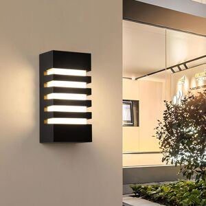 Comely - Modern Black Outdoor led Wall Light 15W, Warm Light 3000K, IP65 Waterproof for Courtyard, Garage Entrance