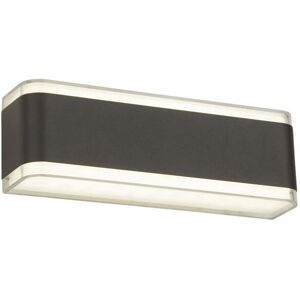 Outdoor - Integrated led 2 Light Outdoor Wall Light Dark Grey IP44 - Searchlight