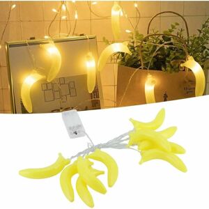 HOOPZI Decoration Light, led String Lights Simulation Battery Powered Light Banana Shape for Bedroom Backyard