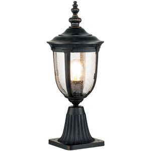 Cleveland Outdoor Pedestal Light Weathered Bronze, IP44 - Elstead