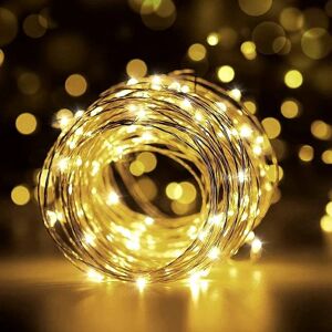 AOUGO Fairy Lights, led String Lights 20M 200 LEDs IP65 Waterproof, Micro led String Lights Decoration for Bedroom Christmas Wedding Party Birthday Garden