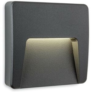 Firstlight Products - Firstlight Golf Outdoor Integrated led Surface Mounted Wall & Step Light Square Graphite IP65