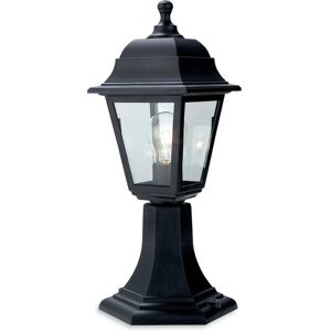 Firstlight Products - Firstlight Oslo - 1 Light Pedstal Lantern - Pillar Black Resin IP44, E27