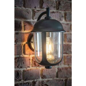 Garden Trading - Harleyford Wall Light Lamp Lantern Porch Carbon Grey Mains