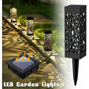 GROOFOO Outdoor Solar Garden Floor Lamps, 8 PiecesOutdoor Waterproof Landscape Light Garden Lamp Wireless Led Decoration Automatic Solar Lighting On/Off