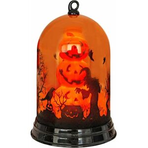 LANGRAY Halloween Pumpkin Lamp, Desktop Transparent Witch Cat Pumpkin Light Halloween Decoration Lights Home Bar Party Ornaments(size:C)