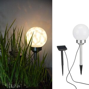 Berkfield Home - hi Solar led Rotating Garden Ball Light 15 cm