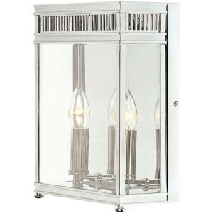 Elstead - Holborn - 2 Light Outdoor Medium Wall Half Lantern Light Polished Chrome IP44, E14