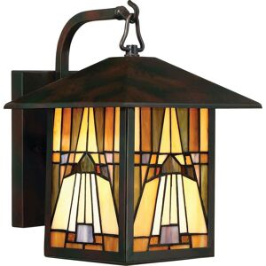 Elstead Inglenook Outdoor - 1 Light Outdoor Medium Wall Lantern - Bronze Finish, E27