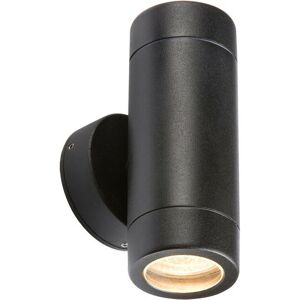 Aluminium Black Powder-coated Up/Down Wall Light, IP65 35W GU10 - Knightsbridge