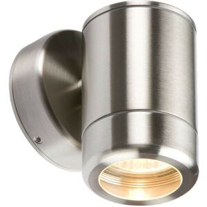 Knightsbridge - Stainless Steel Single Fixed GU10 35W Fitting, 230V IP65