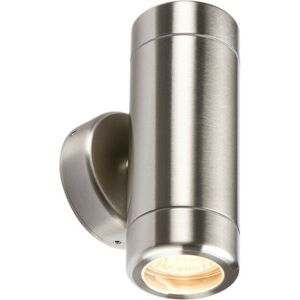 Knightsbridge - Stainless Steel Up & Down Light GU10 Fitting, 230V IP65